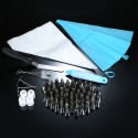 100pcs/set Cake Decorating Supplies Kit Icing Tips Silicone Pastry Bag Plastic Coupler Flower Nails Cake Decorating Pen Cake Spatula Baking Frosting Tools Set for Cakes Cupcakes Cookies Pastry