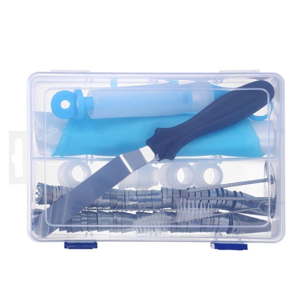 100pcs/set Cake Decorating Supplies Kit Icing Tips Silicone Pastry Bag Plastic Coupler Flower Nails Cake Decorating Pen Cake Spatula Baking Frosting Tools Set for Cakes Cupcakes Cookies Pastry