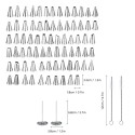 100pcs/set Cake Decorating Supplies Kit Icing Tips Silicone Pastry Bag Plastic Coupler Flower Nails Cake Decorating Pen Cake Spatula Baking Frosting Tools Set for Cakes Cupcakes Cookies Pastry