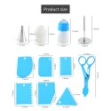 110PCS Cake Decorating Kits with Icing Tips Pastry Bags Flower Nails Cream Spatula Baking Frosting Tools Set for Birthday Cake Party Dessert Restaurant Kitchen Gadgets
