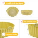 14.5cm/5.7inch Air Fryer Liner Reusable Silicone Air Fryer Pot Easy Cleaning Round Silicone Liner Replacement for Parchment Paper Liners