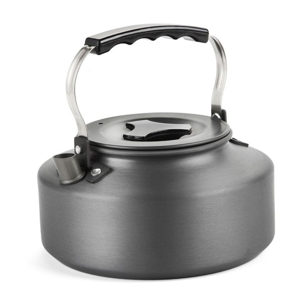 1.1L Portable Ultra-light Outdoor Hiking Camping Picnic Water Kettle Teapot Coffee Pot Anodised Aluminum