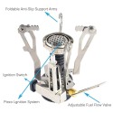 Camping Cookware Set with 3000W Camping Stove Cooking Pots Pans Tank Bracket For Outdoor Picnic Camping Hiking Backpacking