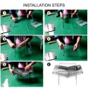 2-in-1 Portable Folding Stainless Steel Barbecue Grill Camp Firepit Outdoor Camping Backpakcing Wood Burning Stove