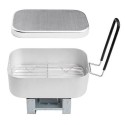 Mini Folding Stove Lunch Box Folding Windshield Steaming Rack Spoon Fork Combo Set
