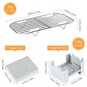 Mini Folding Stove Lunch Box Folding Windshield Steaming Rack Spoon Fork Combo Set