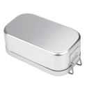 Mini Folding Stove Lunch Box Folding Windshield Steaming Rack Spoon Fork Combo Set