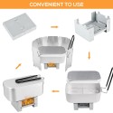 Mini Folding Stove Lunch Box Folding Windshield Steaming Rack Spoon Fork Combo Set