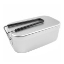 Mini Folding Stove Lunch Box Folding Windshield Steaming Rack Spoon Fork Combo Set