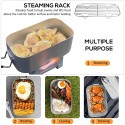 Mini Folding Stove Lunch Box Folding Windshield Steaming Rack Spoon Fork Combo Set
