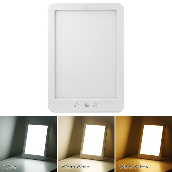 DC 12V Therapy Lamp Touching Control Stepless Dimming 3 Light Colors Adjustable for Living Room Bedroom Study Room