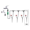 25MDIY Drip Irrigation System Automatic Watering Garden Hose Micro Drip Watering Kits with Adjustable Drippers
