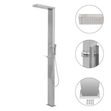  Outdoor Shower Stainless Steel Square