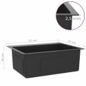   Handmade Kitchen Sink Black Stainless Steel