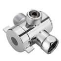 1/2 Inch 3-Way T-adapter Bath Shower Head Arm Mounted Diverter Valve Tap