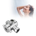 1/2 Inch 3-Way T-adapter Bath Shower Head Arm Mounted Diverter Valve Tap