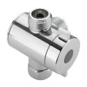1/2 Inch 3-Way T-adapter Bath Shower Head Arm Mounted Diverter Valve Tap