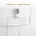 Wall Mounted Paper Towel Holder Strong Adhesive Multifunction Rotatable Roll Organizer for Kitchen Bathroom Living Room Office