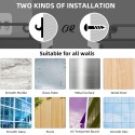 2 Pack Shower Shelf With Towel Rack 2 Pack Soap Holder Set Wall Mounted Bathroom Shelf Drilling/Self-Adhesive Shower Storage Basket Storage Rack for Toilet Dorm Kitchen