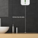 1500mL Automatic Soap Dispenser Spray Type Touchless Hand Sanitizer Machine with IR Sensor Nail-free Drilling Wall-Mounted for Home School Restaurant Office Commercial Use
