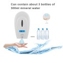 1000ML Automatic Soap Dispenser Wall-mounted Touchless Spray/ Gel/ Foaming Soap Dispenser Automatic Temperature Measurement High Temperature Alarm with Infrared Motion Sensor LCD Screen for Home Office Hotel Bathroom Kitchen