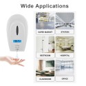 1000ML Automatic Soap Dispenser Wall-mounted Touchless Spray/ Gel/ Foaming Soap Dispenser Automatic Temperature Measurement High Temperature Alarm with Infrared Motion Sensor LCD Screen for Home Office Hotel Bathroom Kitchen