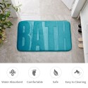 18 X 30 Inch Flannel Bath Mat Soft Floor Rug Non Slip Water Absorbent Door Mat Shower Rug Machine Washable Bathroom Rug Carpet