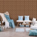 3 Dimension Chocolate Water-resistant Moistureproof Removable Self Adhesive Wallpaper Peel & Stick PVC Wall Stickers for Living Room Bathroom Kitchen Countertop