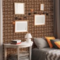 3 Dimension Chocolate Water-resistant Moistureproof Removable Self Adhesive Wallpaper Peel & Stick PVC Wall Stickers for Living Room Bathroom Kitchen Countertop