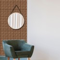 3 Dimension Chocolate Water-resistant Moistureproof Removable Self Adhesive Wallpaper Peel & Stick PVC Wall Stickers for Living Room Bathroom Kitchen Countertop
