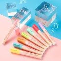 Liquid Chalk Pen Marker 8 Bright Colors 6mm Reversible Tip Round and Chisel Erasable Water-based Chalkboards Marker Pens Non Toxic Quick Drying for Blackboard Glass Windows Mirrors Office Home Restaurants Supplies