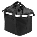 Collapsible Bike Basket Flower Printed Small Pet Cat Dog Carrier Bag Detachable Bicycle Handlebar Front Basket Cycling Front Bag Handbag