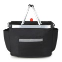 Collapsible Bike Basket Bicycle Handlebar Front Basket Pet Carrier Bag for Shopping Commuting