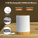 Bedside Table Lamp Touch Sensor Night Lights White & RGB Light Adjustable Timing Brightness Light Modes Table Lamp for Bedroom Breastfeeding Living Room Office
