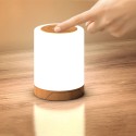 Bedside Table Lamp Touch Sensor Night Lights White & RGB Light Adjustable Timing Brightness Light Modes Table Lamp for Bedroom Breastfeeding Living Room Office