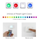 4.5V 1W  RGB Color Changing LED Puck Lights 3 Pack Battery Powered Operated with Remote Control Controller Timer Time Setting Timinng Function 12 Colors Changing Wireless Under Cabinet Lighting for Wall Stairs Front Door Bedroom Cupboard Wardrobe Portable