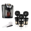 recafimil Reusable Refillable Coffee Capsules Coffee Cup Filter Compatible with keurig 2.0 3 PCS(S/M/L)