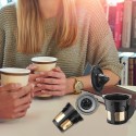 recafimil Reusable Refillable Coffee Capsules Coffee Cup Filter Compatible with keurig 2.0 3 PCS(S/M/L)
