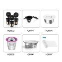 recafimil Reusable Refillable Coffee Capsules Coffee Cup Filter Compatible with keurig 2.0 3 PCS(S/M/L)