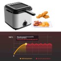 2.5L Electric Fryer Household Small 1000W High Power Multiple Function Stainless Steel Fryer Kebab French Fries Machine