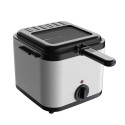 2.5L Electric Fryer Household Small 1000W High Power Multiple Function Stainless Steel Fryer Kebab French Fries Machine