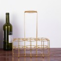 6 Bottle Beer Holder Party Beer Basket Rack Wine Caddy Stand for BBQ Hotel Bar Wine Beer Bottles