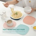 Hot Pads Heat Resistant Trivet Pot Mat Holder Mats Non Slip TPR Hot Pot Holders for Cooking Baking Countertop Table Placemats