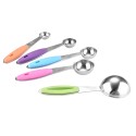 10PCS Measuring Cups and Spoons Set for Dry and Liquid Ingredients Baking Utensils Stainless Steel Silicone Heat-Resistant Cookware Set Kitchen Gadgets