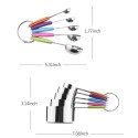 10PCS Measuring Cups and Spoons Set for Dry and Liquid Ingredients Baking Utensils Stainless Steel Silicone Heat-Resistant Cookware Set Kitchen Gadgets