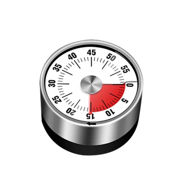 60MIN Countdown Mechanical Magnetic Timer Timer, Quiet Counting, Dual Magnets, Battery Power For School Classroom Teaching, Kids Reading, Kitchen Cooking, Office