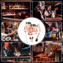 11 PCS Cocktail Shaker Set with Boston Shaker Cup and 3 Different Strainers Stainless Steel Cocktail Mixology Kit with Bartender Shaker Jigger Liquor Pourer Mixing Spoon Ice Tong Making Wine Drinks Tool for Home Bar