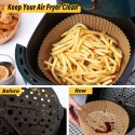 50PCS Fryer Paper Disposable Paper Non-stick Heat Resistant Oil Absorption  Fryer Parchment Paper Baking Paper
