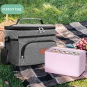 16L Big Capacity Leak Proof Lunch Bag Thermal Large Picnic Cool and Warm Insulated Pack Outdoor Food and Beverage Storage Shoulder Bag