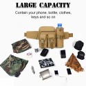 Unisex Waist Bag Bottle Pocket Waterproof Wearproof Lightweight Large Capacity Hiking Cycling Outdoors Bumbag Fanny Pack